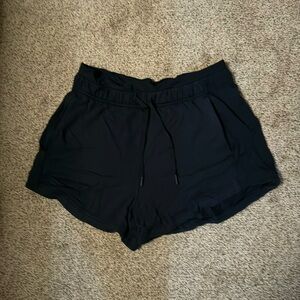 Lululemon black drawstring high waisted shorts. Great used condition.
